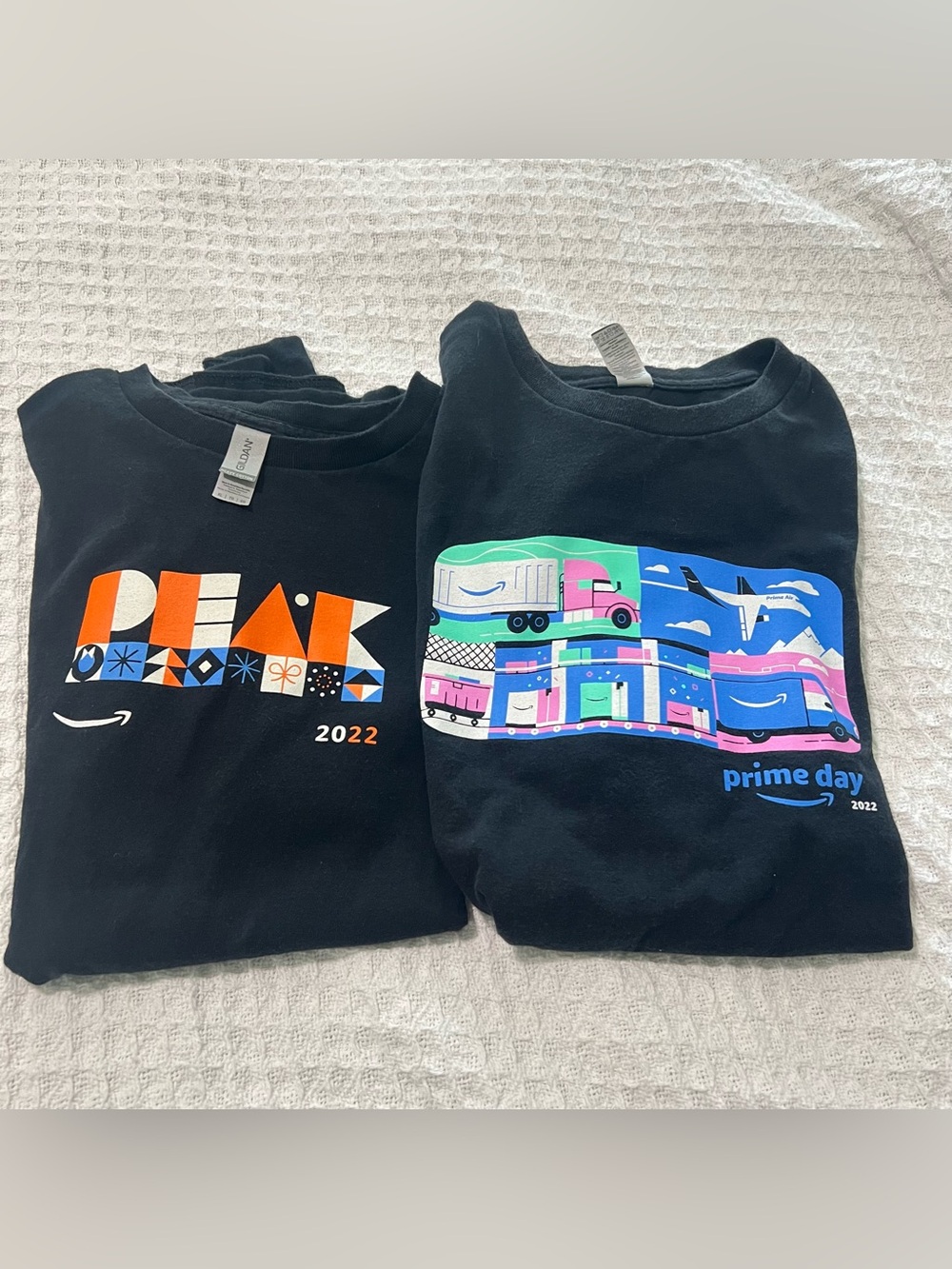 2022 Amazon Prime Day/2022 Amazon Peak Employee T-Shirt Bundle Size XL